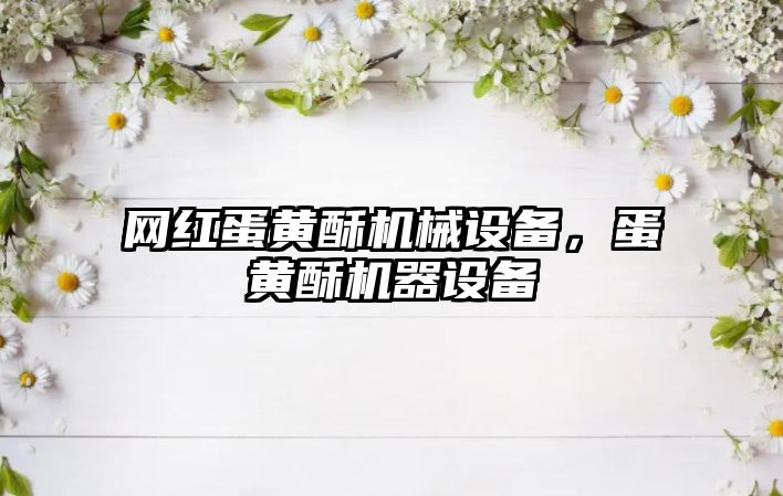 網(wǎng)紅蛋黃酥機(jī)械設(shè)備，蛋黃酥機(jī)器設(shè)備