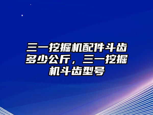 三一挖掘機(jī)配件斗齒多少公斤，三一挖掘機(jī)斗齒型號(hào)