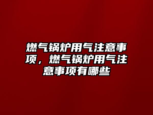 燃?xì)忮仩t用氣注意事項(xiàng)，燃?xì)忮仩t用氣注意事項(xiàng)有哪些
