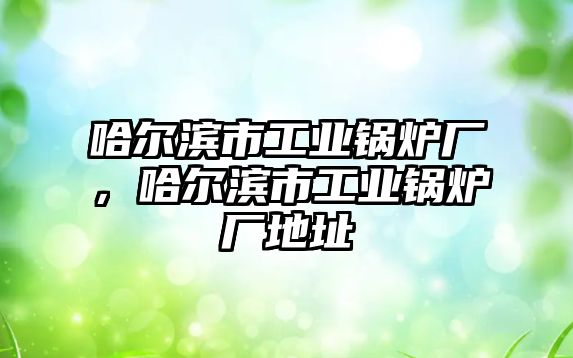 哈爾濱市工業(yè)鍋爐廠，哈爾濱市工業(yè)鍋爐廠地址
