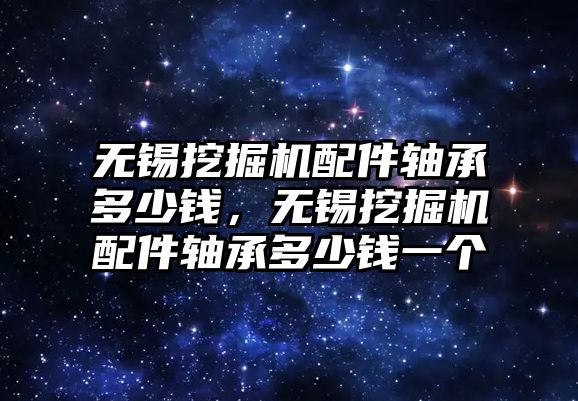 無錫挖掘機(jī)配件軸承多少錢，無錫挖掘機(jī)配件軸承多少錢一個(gè)
