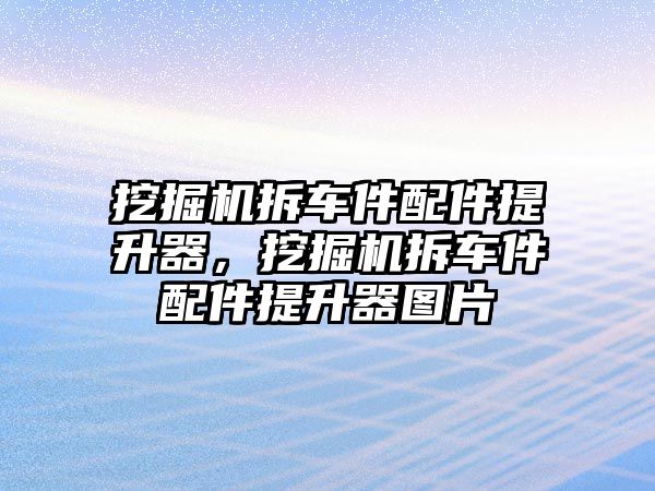 挖掘機(jī)拆車件配件提升器，挖掘機(jī)拆車件配件提升器圖片