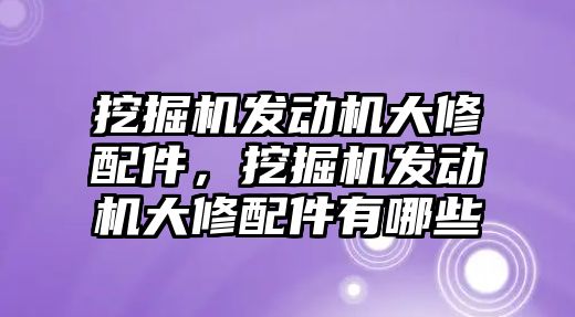 挖掘機(jī)發(fā)動(dòng)機(jī)大修配件，挖掘機(jī)發(fā)動(dòng)機(jī)大修配件有哪些