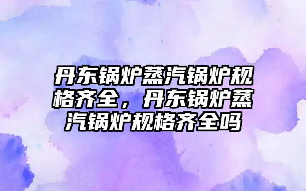 丹東鍋爐蒸汽鍋爐規(guī)格齊全，丹東鍋爐蒸汽鍋爐規(guī)格齊全嗎