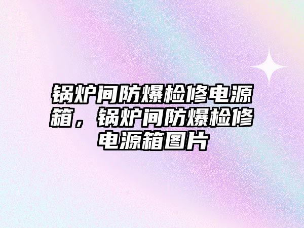 鍋爐間防爆檢修電源箱，鍋爐間防爆檢修電源箱圖片