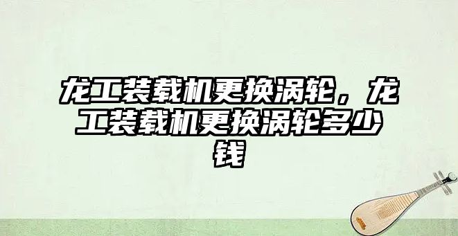 龍工裝載機(jī)更換渦輪，龍工裝載機(jī)更換渦輪多少錢