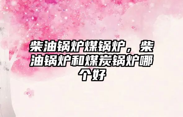 柴油鍋爐煤鍋爐，柴油鍋爐和煤炭鍋爐哪個好