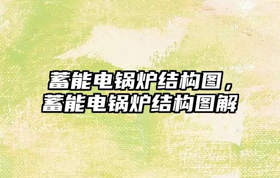 蓄能電鍋爐結(jié)構(gòu)圖，蓄能電鍋爐結(jié)構(gòu)圖解