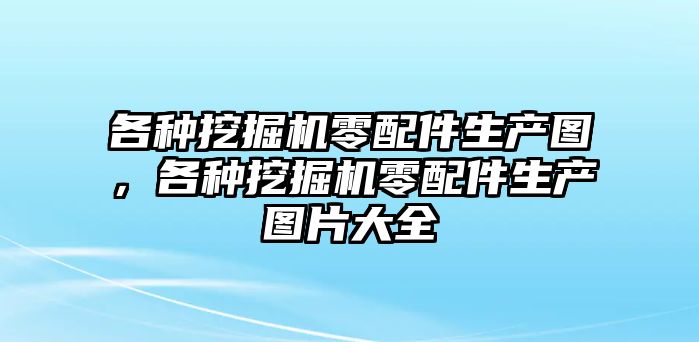 各種挖掘機零配件生產圖，各種挖掘機零配件生產圖片大全