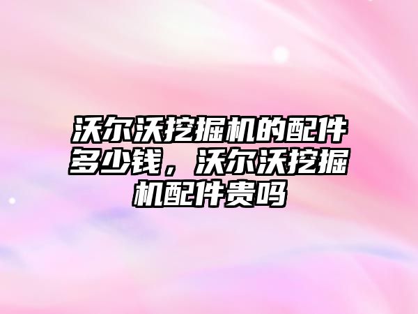 沃爾沃挖掘機的配件多少錢，沃爾沃挖掘機配件貴嗎
