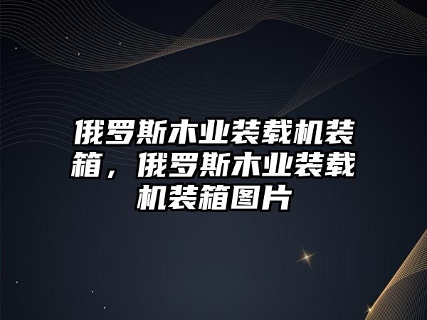 俄羅斯木業(yè)裝載機(jī)裝箱，俄羅斯木業(yè)裝載機(jī)裝箱圖片
