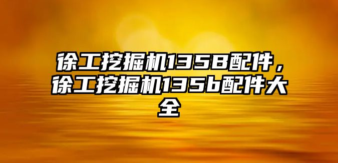 徐工挖掘機135B配件，徐工挖掘機135b配件大全
