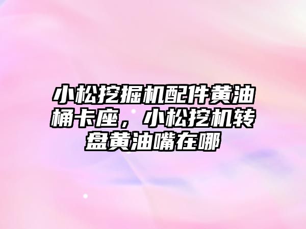 小松挖掘機配件黃油桶卡座，小松挖機轉(zhuǎn)盤黃油嘴在哪