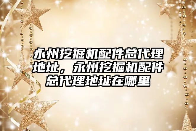 永州挖掘機配件總代理地址，永州挖掘機配件總代理地址在哪里