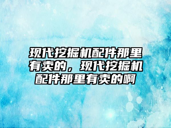 現(xiàn)代挖掘機(jī)配件那里有賣的，現(xiàn)代挖掘機(jī)配件那里有賣的啊