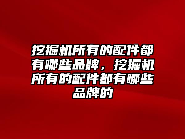 挖掘機(jī)所有的配件都有哪些品牌，挖掘機(jī)所有的配件都有哪些品牌的