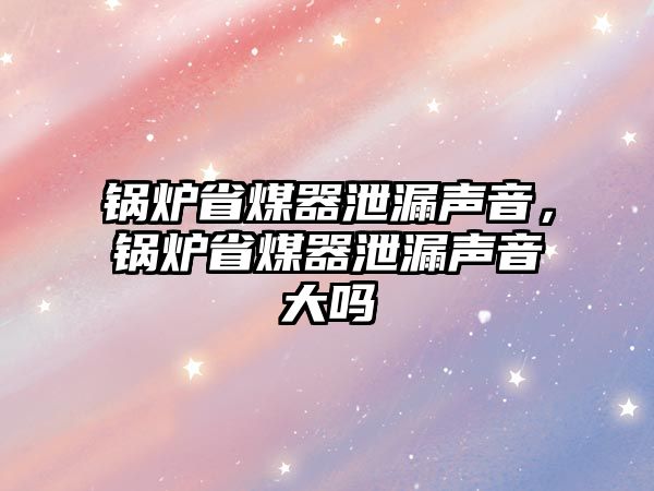 鍋爐省煤器泄漏聲音，鍋爐省煤器泄漏聲音大嗎