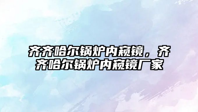 齊齊哈爾鍋爐內(nèi)窺鏡，齊齊哈爾鍋爐內(nèi)窺鏡廠家
