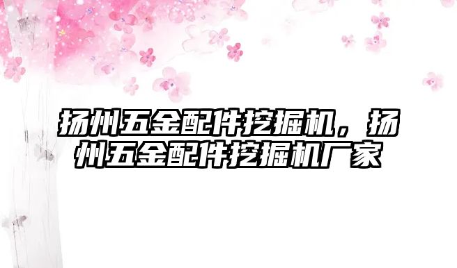 揚(yáng)州五金配件挖掘機(jī)，揚(yáng)州五金配件挖掘機(jī)廠家