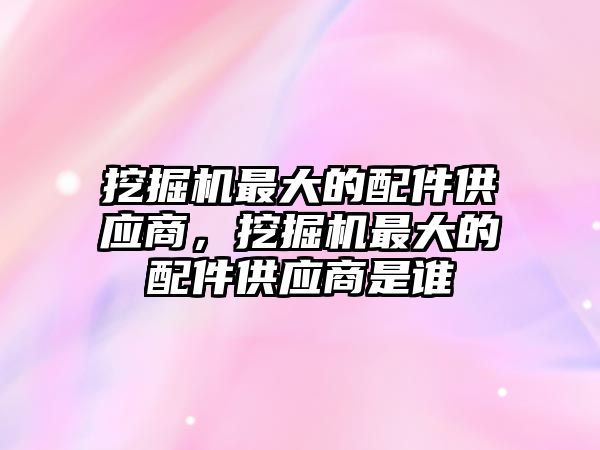 挖掘機(jī)最大的配件供應(yīng)商，挖掘機(jī)最大的配件供應(yīng)商是誰(shuí)