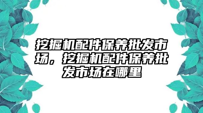 挖掘機配件保養(yǎng)批發(fā)市場，挖掘機配件保養(yǎng)批發(fā)市場在哪里