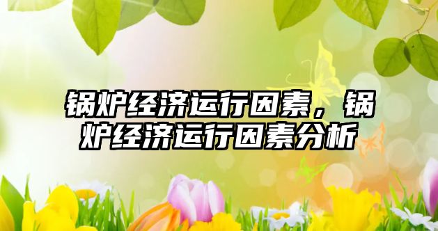 鍋爐經(jīng)濟(jì)運行因素，鍋爐經(jīng)濟(jì)運行因素分析