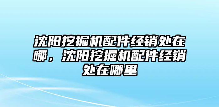 沈陽挖掘機配件經(jīng)銷處在哪，沈陽挖掘機配件經(jīng)銷處在哪里