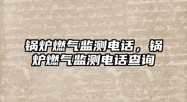 鍋爐燃?xì)獗O(jiān)測電話，鍋爐燃?xì)獗O(jiān)測電話查詢
