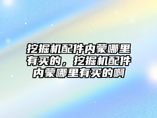 挖掘機(jī)配件內(nèi)蒙哪里有買(mǎi)的，挖掘機(jī)配件內(nèi)蒙哪里有買(mǎi)的啊