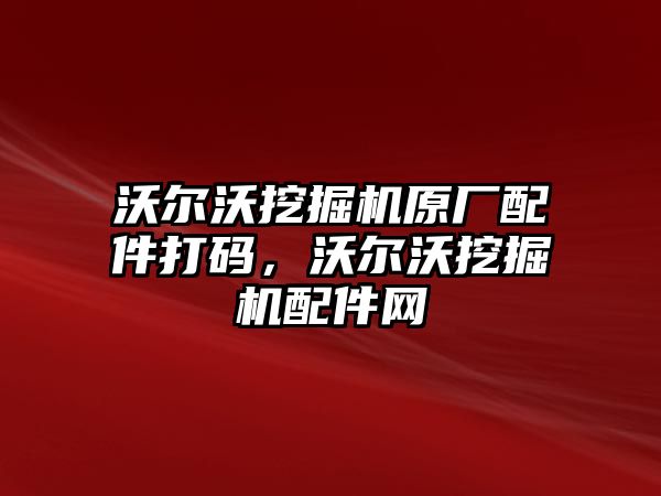 沃爾沃挖掘機(jī)原廠配件打碼，沃爾沃挖掘機(jī)配件網(wǎng)