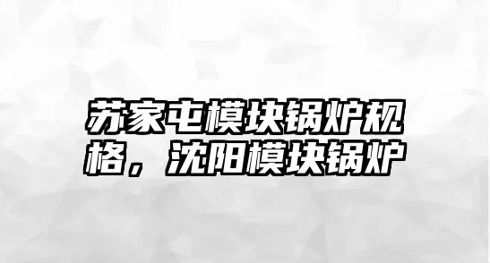 蘇家屯模塊鍋爐規(guī)格，沈陽(yáng)模塊鍋爐