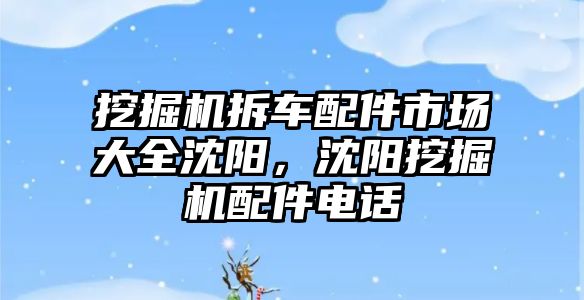 挖掘機(jī)拆車配件市場(chǎng)大全沈陽(yáng)，沈陽(yáng)挖掘機(jī)配件電話