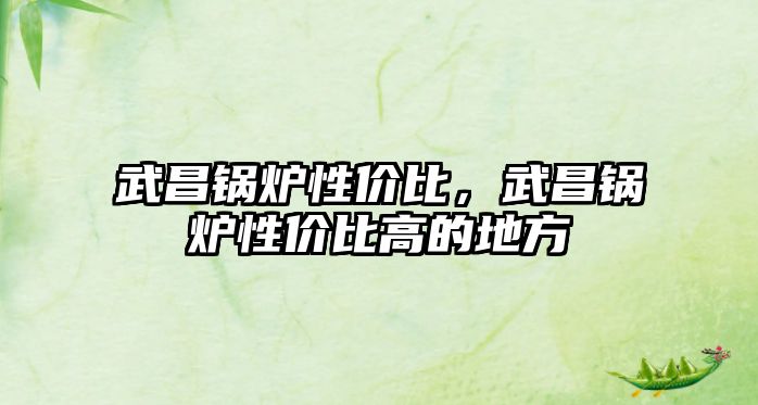 武昌鍋爐性價比，武昌鍋爐性價比高的地方