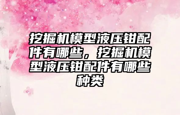 挖掘機模型液壓鉗配件有哪些，挖掘機模型液壓鉗配件有哪些種類