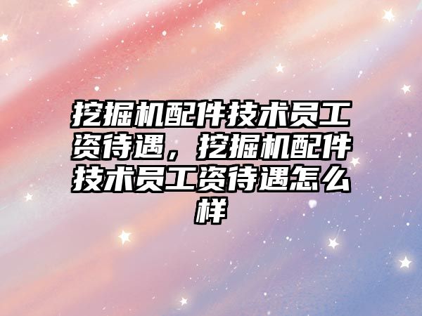 挖掘機(jī)配件技術(shù)員工資待遇，挖掘機(jī)配件技術(shù)員工資待遇怎么樣