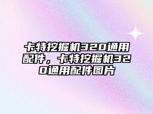 卡特挖掘機(jī)320通用配件，卡特挖掘機(jī)320通用配件圖片