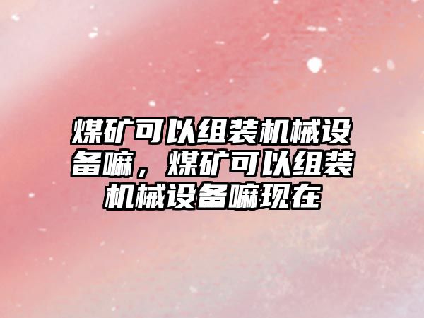 煤礦可以組裝機(jī)械設(shè)備嘛，煤礦可以組裝機(jī)械設(shè)備嘛現(xiàn)在