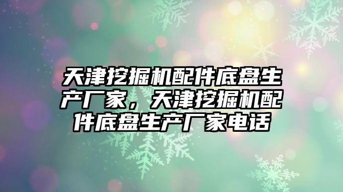 天津挖掘機配件底盤生產(chǎn)廠家，天津挖掘機配件底盤生產(chǎn)廠家電話