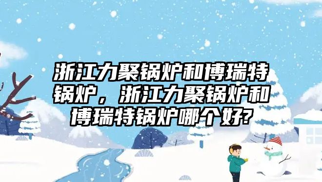 浙江力聚鍋爐和博瑞特鍋爐，浙江力聚鍋爐和博瑞特鍋爐哪個好?