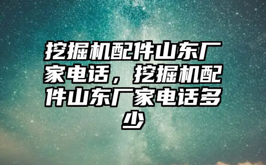 挖掘機(jī)配件山東廠家電話，挖掘機(jī)配件山東廠家電話多少