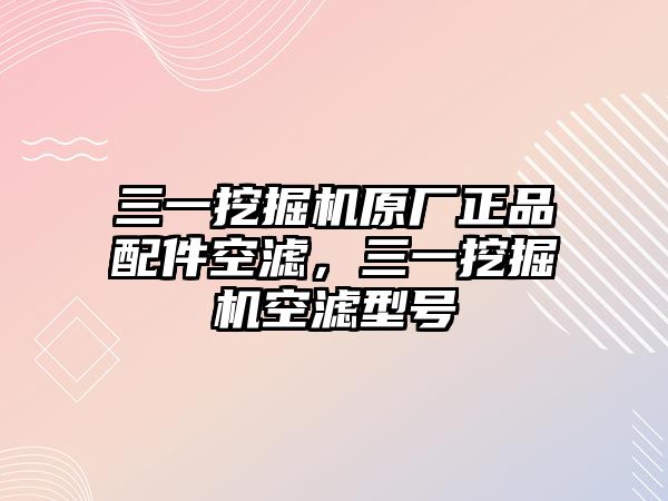 三一挖掘機(jī)原廠正品配件空濾，三一挖掘機(jī)空濾型號(hào)