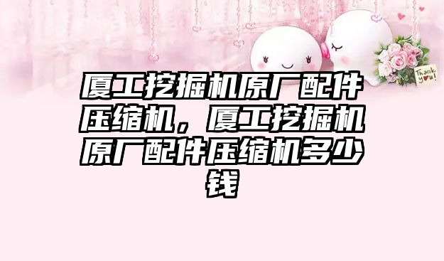 廈工挖掘機原廠配件壓縮機，廈工挖掘機原廠配件壓縮機多少錢