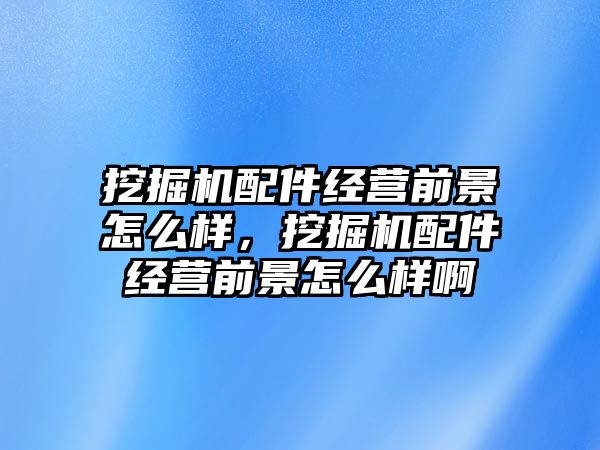 挖掘機配件經(jīng)營前景怎么樣，挖掘機配件經(jīng)營前景怎么樣啊