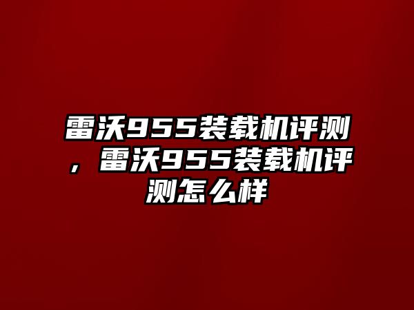 雷沃955裝載機評測，雷沃955裝載機評測怎么樣