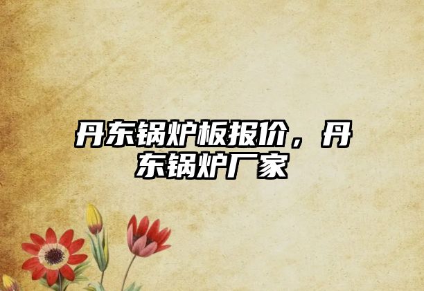 丹東鍋爐板報(bào)價(jià)，丹東鍋爐廠家