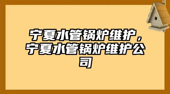 寧夏水管鍋爐維護(hù)，寧夏水管鍋爐維護(hù)公司
