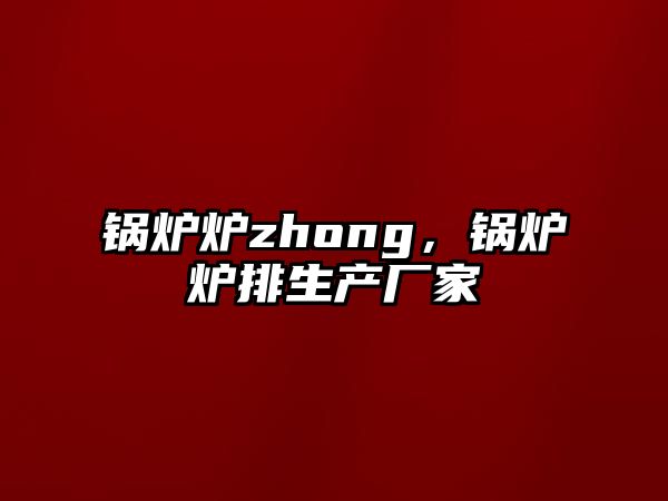 鍋爐爐zhong，鍋爐爐排生產(chǎn)廠家