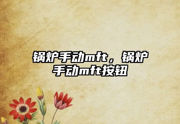 鍋爐手動mft，鍋爐手動mft按鈕