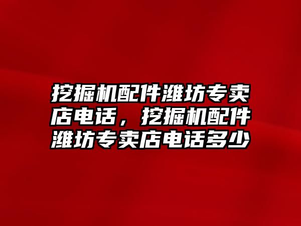 挖掘機(jī)配件濰坊專賣店電話，挖掘機(jī)配件濰坊專賣店電話多少