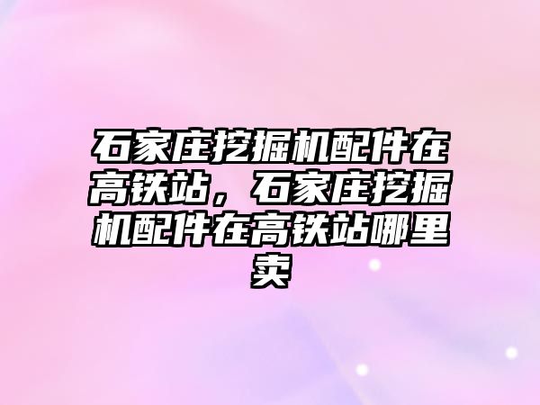 石家莊挖掘機(jī)配件在高鐵站，石家莊挖掘機(jī)配件在高鐵站哪里賣(mài)